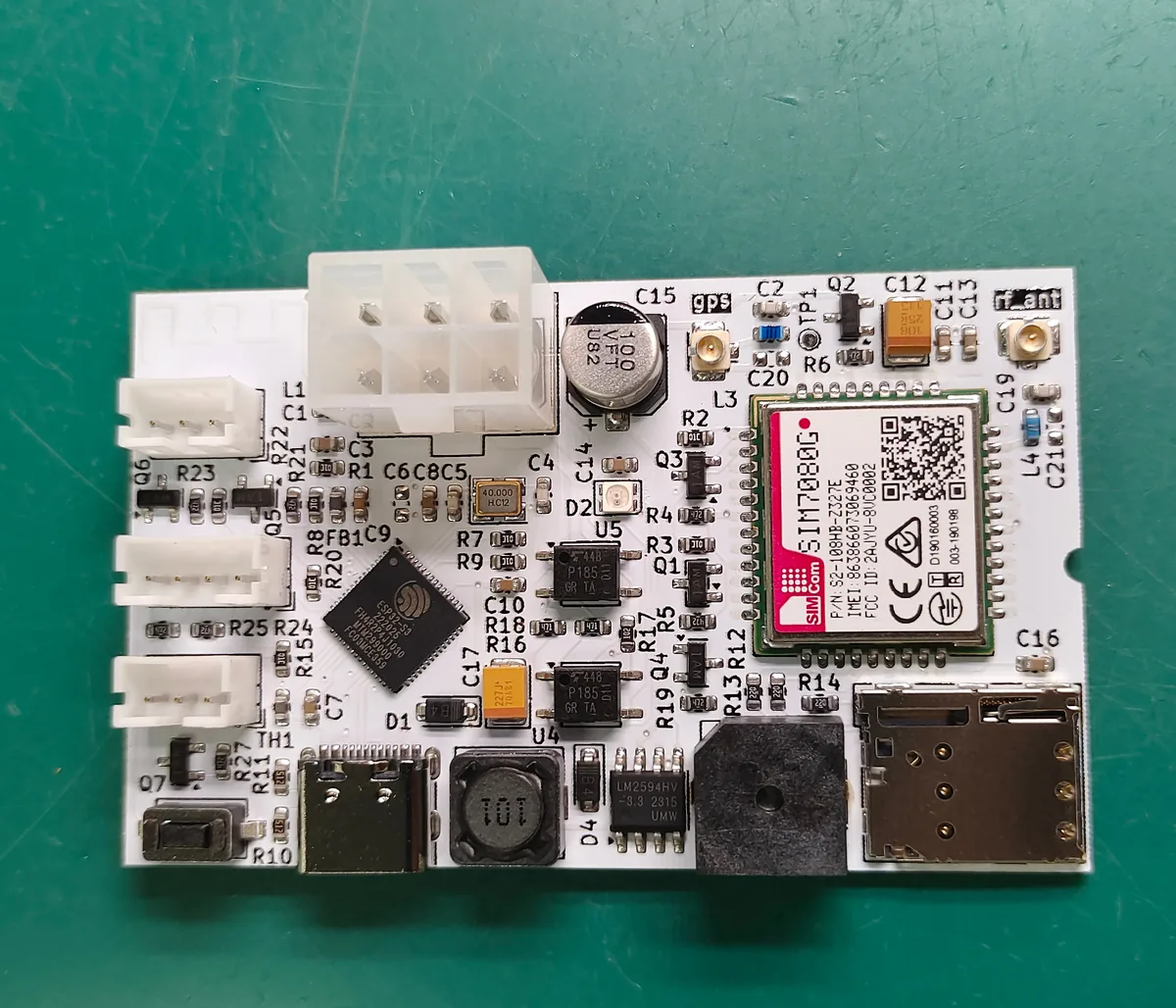 ESP32-S3 board with SIM7080G cellular modem and GPS