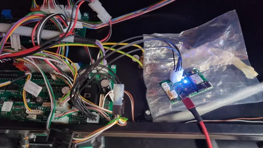 NodeStark board installed in a live vending machine